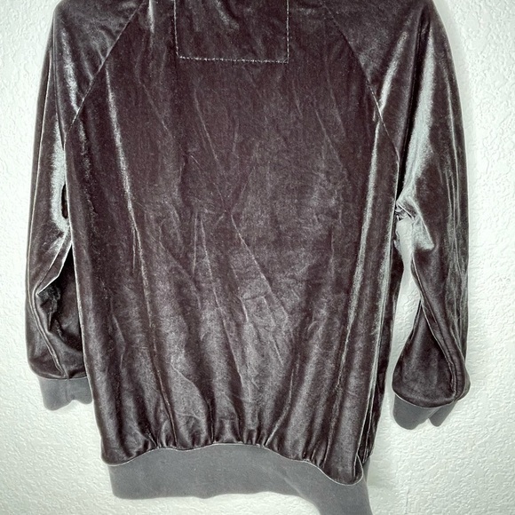 Aviator Nation sweatshirt velour kids sz 6 crewneck gray - Picture 4 of 6